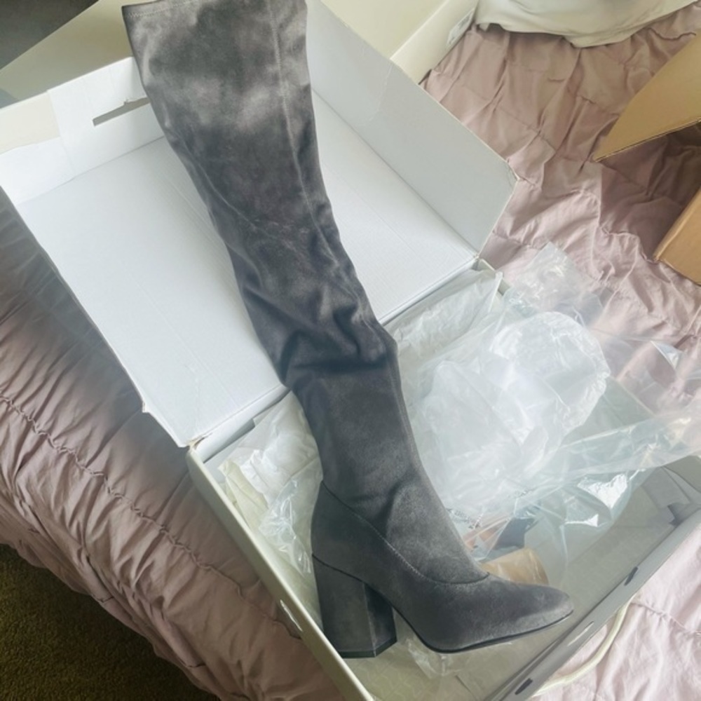 Marc Fisher Suede Over the Knee Boots - Picture 8 of 12